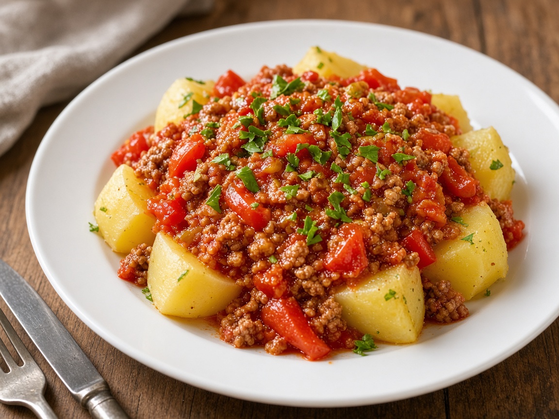Paprika-Hack-Kartoffeln